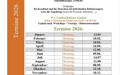 SHG-ANDERS Termine 2025
